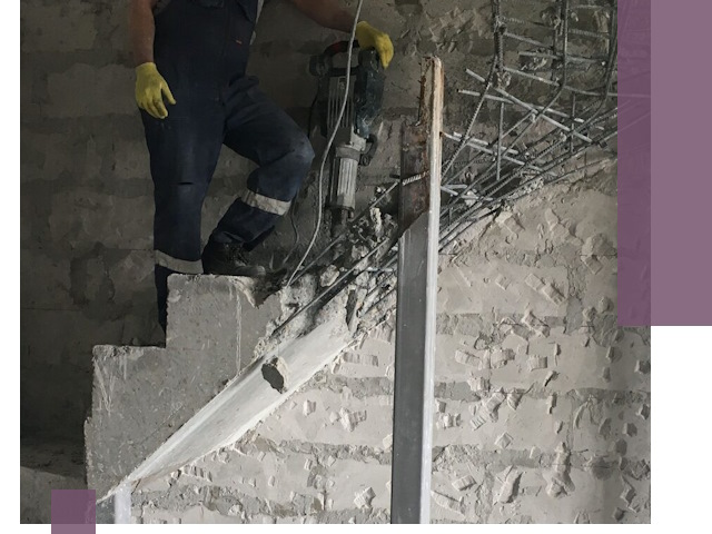 Демонтаж металлических и бетонных лестниц в Кулебаках