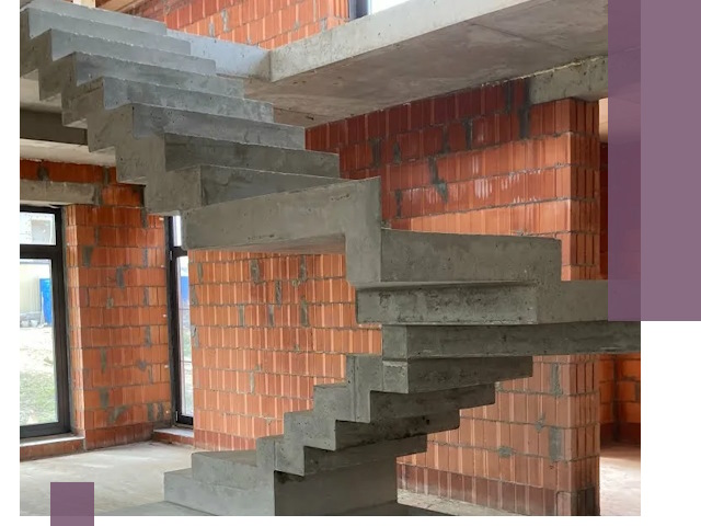 Изготовление бетонных лестниц под ключ в Кулебаках