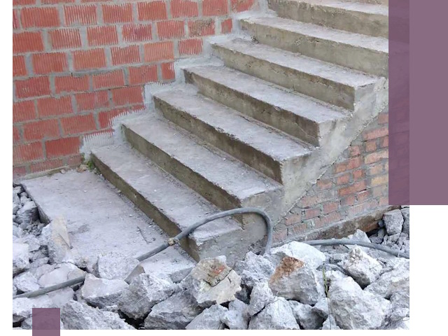 Демонтаж бетонных лестниц в Кулебаках: быстро и безопасно