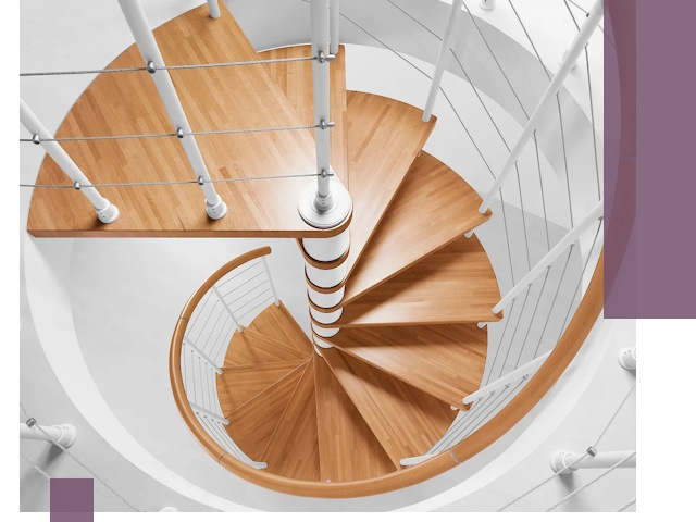 Изготовление винтовых лестниц под ключ в Кулебаках