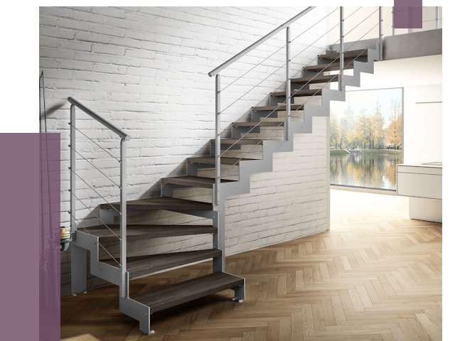 Г-образные лестницы под ключ в Кулебаках от 37359 руб. | ПРОЛЁТ-Клб