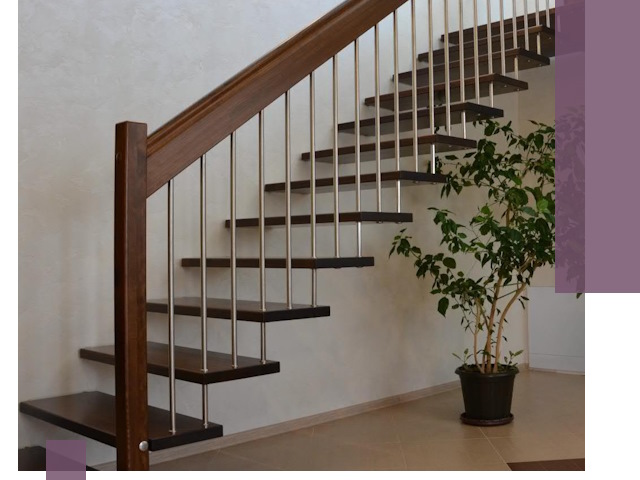 Лестницы на больцах под ключ в Кулебаках – изготовление и монтаж