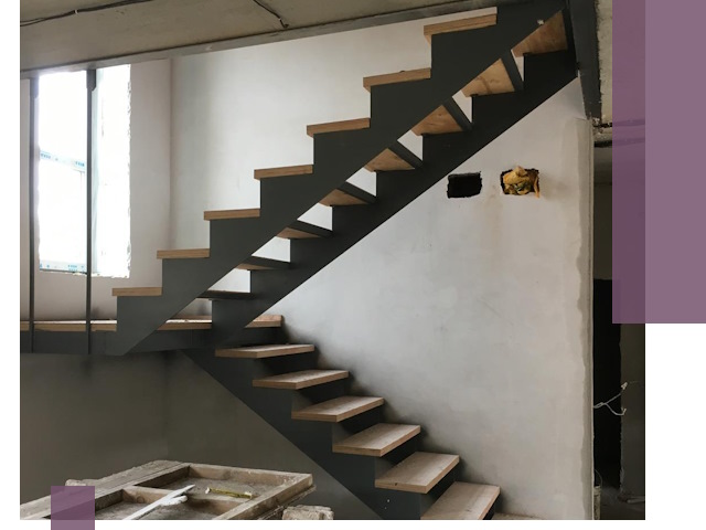 Изготовление лестниц на металлокаркасе в Кулебаках от производителя