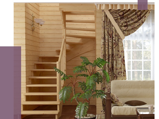 Лестницы для дачи в Кулебаках от 76522 руб.  | ПРОЛЁТ-Клб