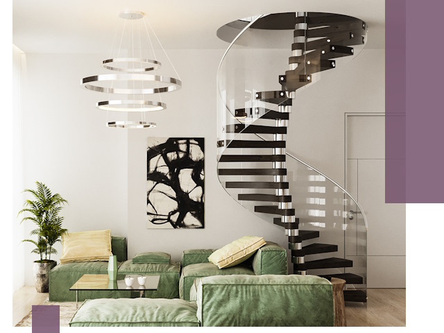 Лестницы для двухуровневой квартиры в Кулебаках — изготовление и монтаж