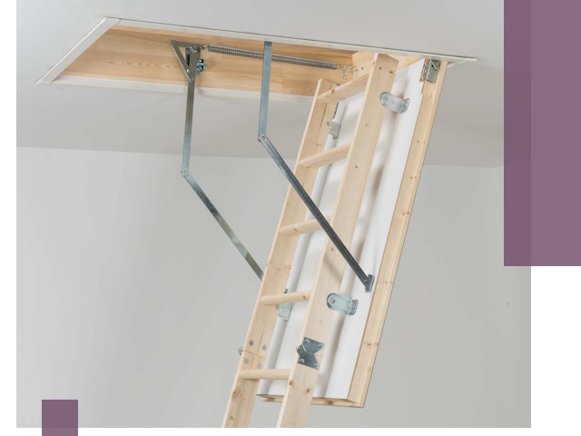 Установка чердачной лестницы под ключ в Кулебаках