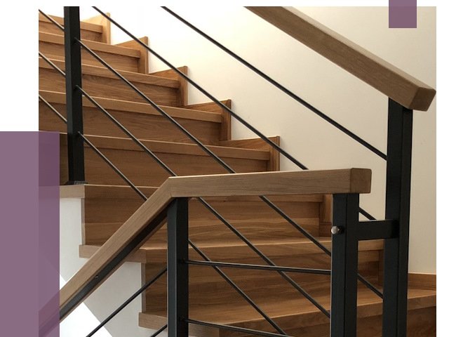 Обшивка металлической лестницы деревом в Кулебаках от 4380 руб. 