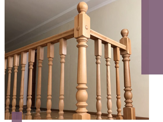 Деревянные перила на заказ в Кулебаках: монтаж и изготовление