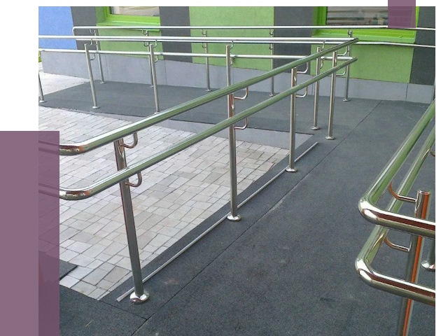 Ограждения пандусов в Кулебаках от 4380 руб. монтаж | ПРОЛЁТ-Клб