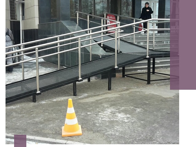 Стационарные пандусы под ключ в Кулебаках — изготовление и монтаж