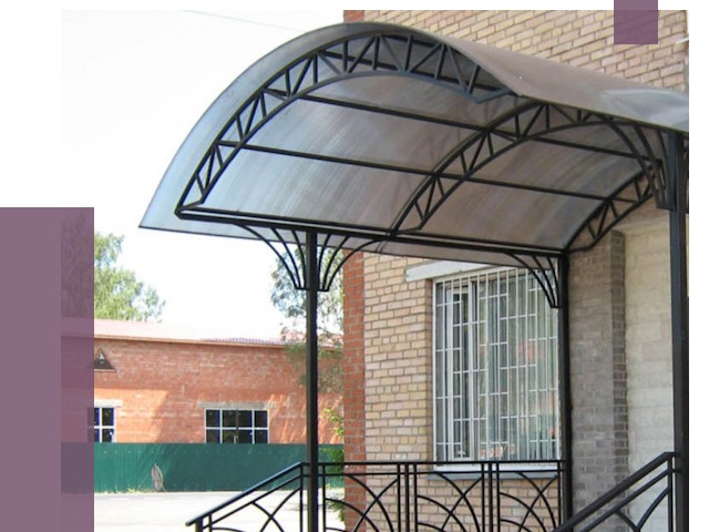 Металлические навесы и козырьки в Кулебаках от 12883 руб.