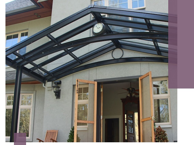 Изготовление и монтаж навесов и козырьков в Кулебаках