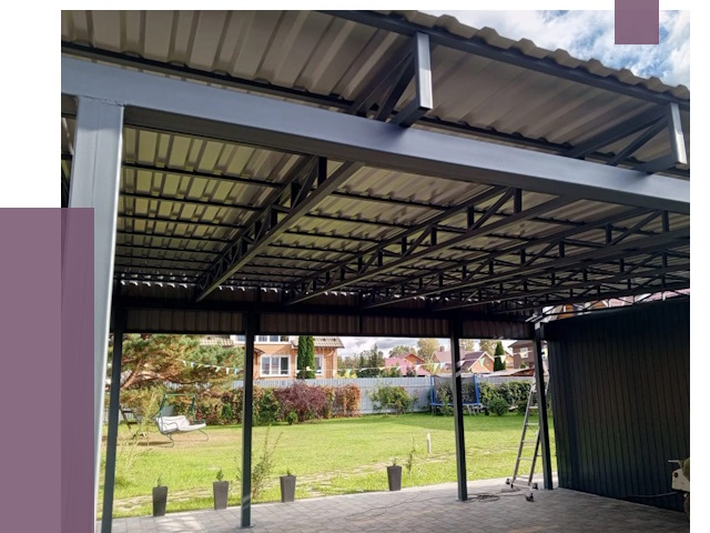 Монтаж навесов в Кулебаках от 7420 руб. — установка навеса | ПРОЛЁТ-Клб