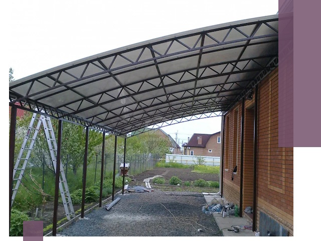 Профессиональный монтаж навесов под ключ в Кулебаках