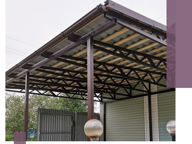 Навесы под ключ в Кулебаках: изготовление, монтаж и гарантия