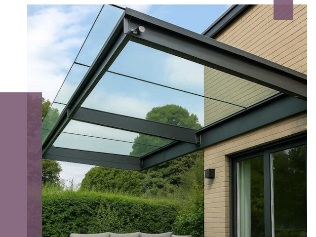 Стеклянные навесы и козырьки в Кулебаках от 12367 руб.