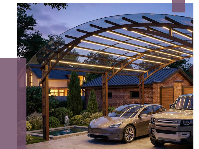 Металлические навесы в Кулебаках от 12779 руб. под ключ — ПРОЛЁТ-Клб