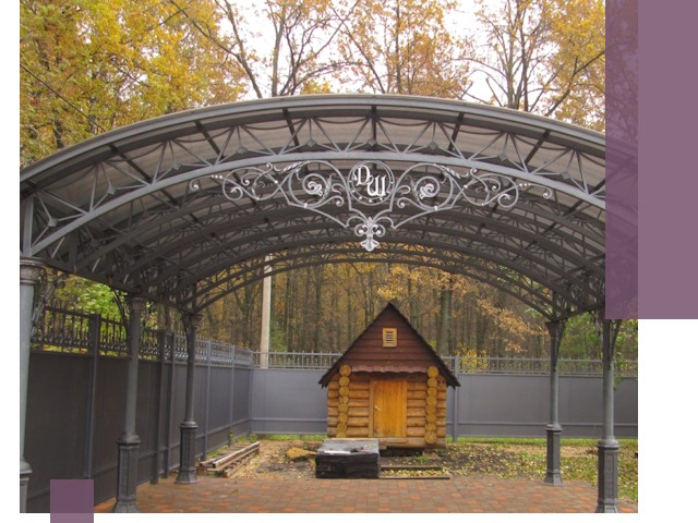 Кованые навесы премиум-класса под заказ в Кулебаках