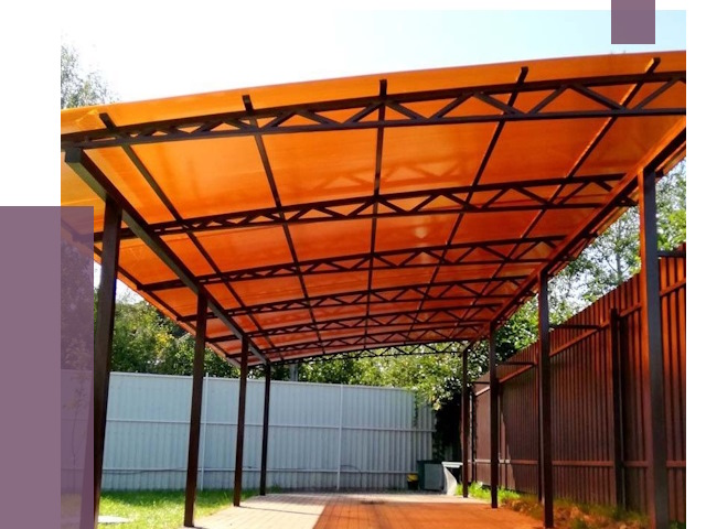 Односкатные навесы под ключ в Кулебаках от 13243 руб. 