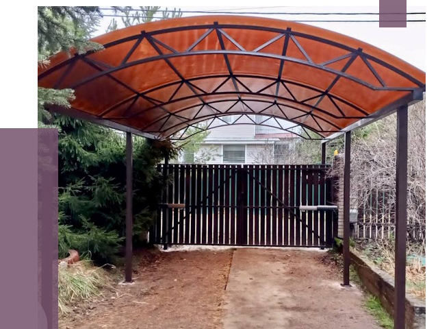 Арочные навесы в Кулебаках от 12831 руб. — изготовление и монтаж | ПРОЛЁТ-Клб