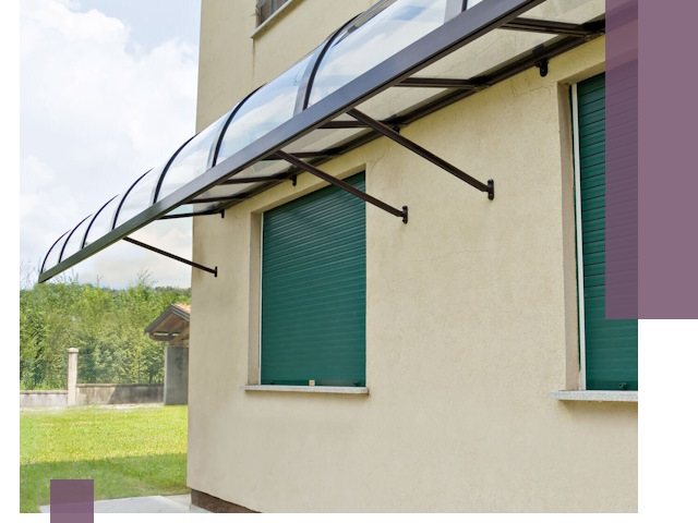 Козырьки над окнами в Кулебаках — изготовление и монтаж по выгоде