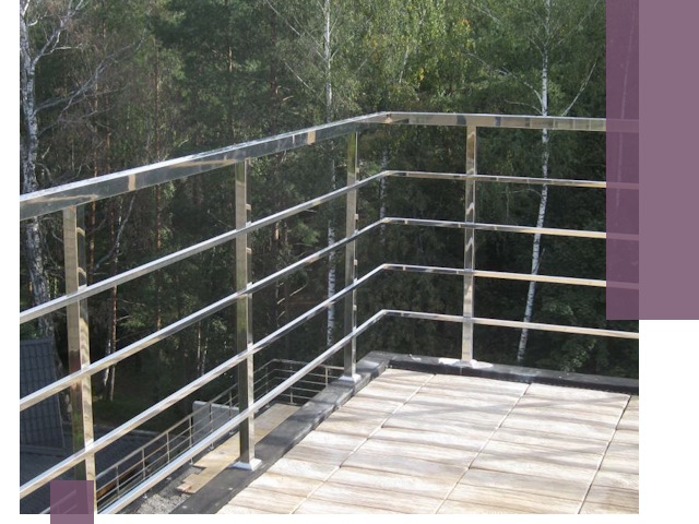 Парапеты из нержавеющей стали в Кулебаках — изготовление и монтаж