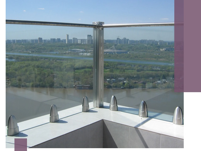 Стеклянные парапеты премиум класса в Кулебаках для домов и бизнесов