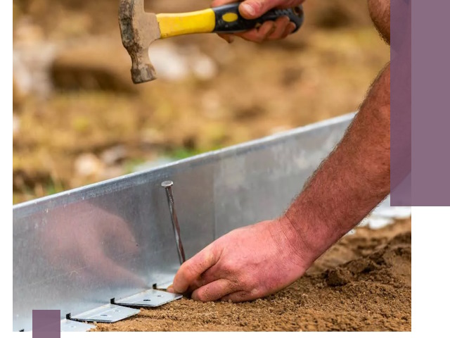 Монтаж металлических бордюров в Кулебаках быстро и качественно