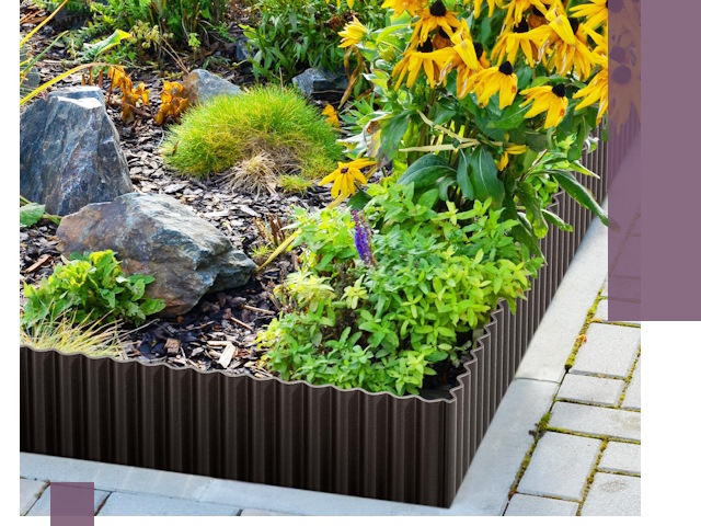 Металлические бордюры для клумб в Кулебаках — производство и монтаж